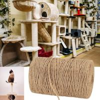 Ficelle en Jute, Corde de Jute Naturelles, 3mm x 200m Corde Chanvre Ficelle Corde de Jardinage pour Décoration, Bricolage, Jardinage