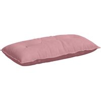 vidaXL Coussin de Dos Rose 100 x 50 cm Tissu en velours côtelé