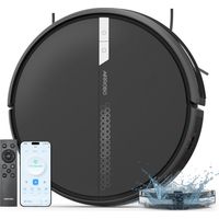 AIRROBO G60 Aspirateur Robot Laveur sans Fil 4000Pa, 120Min Longue Autonomie, Silencieux, Idéal pour Poils d'Animaux