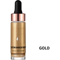 Sérum liquide illuminateur visage lèvres contour doré, correcteur éclat concentrateur maquillage gouttes