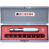 Emporte piece boehm de 2 à 10 mm coffret de 9 emporte pieces