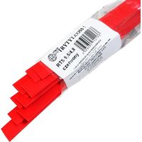 10x Schrumpfschlauch RTS 9,5/4,8 rot