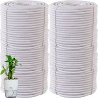 Corde en coton à mèche auto-arrosante (4 mm - 10 m) pour pots de fleurs et plantes - Cordon absorbant pour arrosage automatique goutte à goutte - Fournitures de jardin