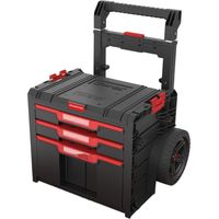 Toolbrothers RHINO L Drawer 3 Cart Plus ECO - Mallette à outils mobile à tiroirs 2x 4,5 l 12 l avec double poignée télescopique