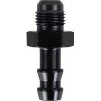 Hose Barb Fitting Adapter Aluminum Fuel Line Adapter 6AN Male to 3/8 Inch Push-on Barbed Tube Connec-Type1-Black