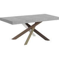 Table extensible 90x140/244 cm Volantis Premium Cemento structure 4/C