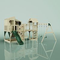 Tour de jeux Polarplay Emma Vert 503 x 490 cm Balançoire pour enfants