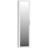 ATARA Hall Storage cabinet with large mirror 180x50x35 cm Two shelves + clothes hanger inside Hall furniture