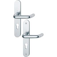 Maniglia per porta Hoppe paris reversibile finitura satinata 234x39mm
