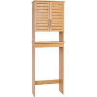 Meuble dessus wc mdf/ 2 portes + etagere mdf - colonial - Tendance
