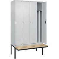 C+P Armadietto sporco/pulito Classic PLUS con panca stretto
