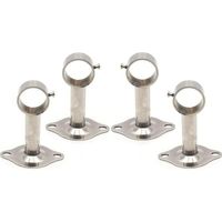 Tringle à rideau,4 Pièces Support Tringle à Rideau, Support Mural Support Tringle à Rideau, Utilisé pour Installer Tringles à Rideaux au Plafond et également Utilisé pour Installer des Tringles à Vête