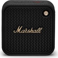 Redroad – Enceinte Bluetooth portable Marshall Willen I – Noir et laiton – Autonomie 17h – Résistante à l'eau IP67 – Microphone intégré