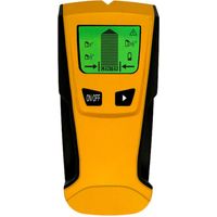FENOPLASTICARilevatore da parete 3 in 1, scanner elettronico per montanti, rileva metallo, fili elettrici, umidità e montanti in legno in pareti, pavimenti e soffitti, segnale acustico, schermo LCD re
