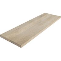 MENSOLA SQUADRATA ROVERE NATURALE 80X1,8X40 CM Q.TA 5