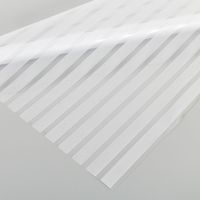 Window Film Strips, Privacy Film, Self-adhesive Frosted Glass Privacy Film Screen, Striped Film for the Office, Anti-UV, 90x200cm