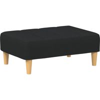 vidaXL Repose-pied noir 77x55x31 cm tissu