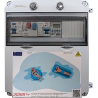 Cuadro Eléctrico Piscina Bomba 0.5CV Contactor Fuente Alimentación 150W 12DC