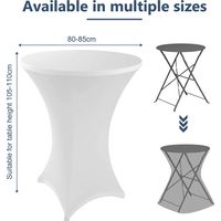 Randaco Funda elástica para mesa alta, Ø 80 × 110 cm