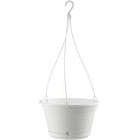 Vaso da appendere con gancio e riserva d'acqua per balcone "Elements Air" per fiori e piante -Terracotta