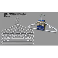 PERCHA METAL ANTIDES. SET-5 BL