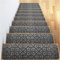 Tapis d'escalier antidérapants, anti-mouvement, réduction du bruit intérieur, tapis d'escalier pour marches en bois de sous-sol, tapis d'escalier autocollants pour enfants, personnes âgées et animaux