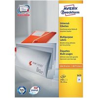 Avery Etiquetas blancas - ECOLÓGICAS, CERTIFICADAS FSC® 70 x 32 mm