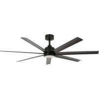 Ventilateur de plafond DC Atlanta Noir 142 cm avec LED