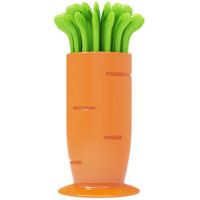 30 PCS Ensemble de fourchettes à fruits carottes, Fourchettes à fruits et à salade, Fourchettes à Dessert, Fourchettes à Cocktail, Mini fourchettes fourchettes à fruits, pic apéritif plastique-Crezuo