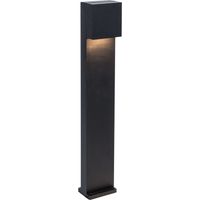 Lámpara de pie para exteriores GEMINI XF, color negro mate, 10 W, 3000 K, IP54, Lutec 7104002012