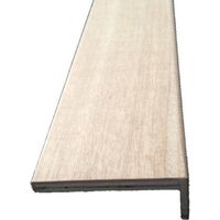 Coprifilo noce tanganika piatta con aletta impiallacciata mm 70 x 10 x 2250-3000 dimensione disponibile: mm 70 x 10 x 3000