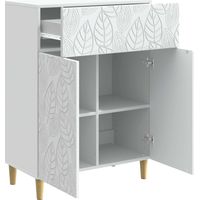 Sideboard/Anrichte/Buffet Weiß 66 x 34,5 x 90 cm Holzwerkstoff LXWW296320