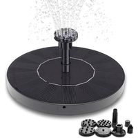 Promotion à petit prix Fontaine solaire à cellule solaire - 16 cm Noir