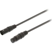 Sweex Cable XLR Digital Macho de 5 Pines - XLR Hembra de 5 Pines de 3,0 m Gris Oscuro NE550642839