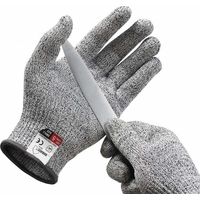 Paire de Gants Anti coupures - Tout Simplement la Meilleure Protection Qui Existe Contre Les coupures du Quotidien (Cuisine, Jardinage, Bricolage) - Protection de Niveau 5 (Large),Fontainebleau