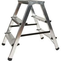 SCALA AUTOPORTANTE IN ALLUMINIO A 2 LATI E A 3 GRADINI BEAST