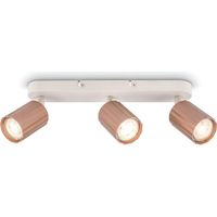 Barra de luz Briloner Skaft 3xGU10 color caffè 32,5 x 5,5 x 12,5 cm