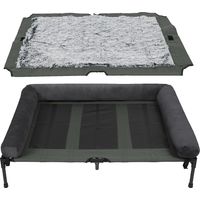Hundeliege Outdoor Grosse Hunde Erhöhtes Hundebett Haustierbett Sonnenliege für draussen Camping Garten XXL 130x90x18 cm