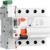 RCCB Interruttore Differenziale Riarmo Automatico Tipo B 3P+N 5M 10000A 63A AC 400V IP20 IEC61008-1 / IEC62423 GYL9, Disponibili 30mA 300mA (300mA)