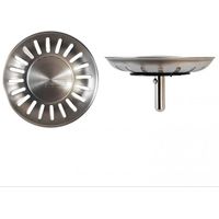 Franke – Panier de bonde manuelle 84 mm – Tige de 40 mm – Finition inox pour évier – Type de vidage manuel