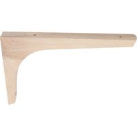 Afbat – Console murale en bois hêtre brut – Longueur 150mm – Fixation solide pour étagères – Modèle moderne