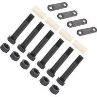 Kit de Manille de Remorque, Système de Suspension d'essieu Tandem Robuste et Fiable, Manille de Construction en Nylon en Acier Doux pour Ressorts à Double œil, Essieux de 3 500 à 7 200 Lb