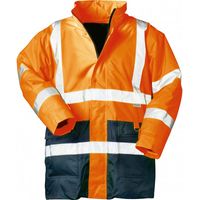 Parka Alta Visibilità, Taglia S, Arancione / Blu