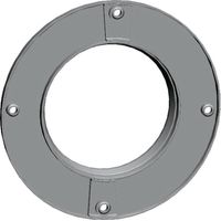 Wolf Rosette DN100 Innenwand, rund zweiteilig, weiß, aus PP, 2651736
