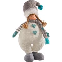 WeRChristmas - Statuetta natalizia da bambina, multicolore, 44 cm