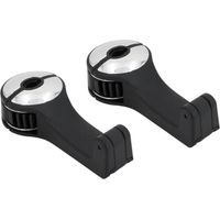 Soporte multifunción para teléfono - VENTEO - Gancho para el asiento trasero del coche - Reposacabezas - Rotación de 360 grados - Plata - Almacenamiento en el coche - Compatible con todos los teléfono
