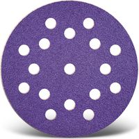 MENZER Titanium HD Klett-Schleifscheiben, 125 mm, 17-Loch, f. Exzenterschleifer, Keramik-Mix (50 Stk.) K80