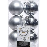 Scatola da 12 Palline Decorative in Argento per Albero di Natale Ø6cm
