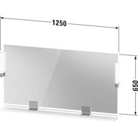 DURAVIT SV74250BD550000 Miroir Sivida 1330x650x36, LED, gradateur