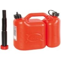Ribiland – Jerrican double compartiment 7,5L en polyéthylène haute densité – Long bec flexible amovible – Normes UN pour produits chimiques